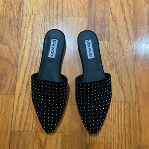 Steve Madden trace mule black/gold